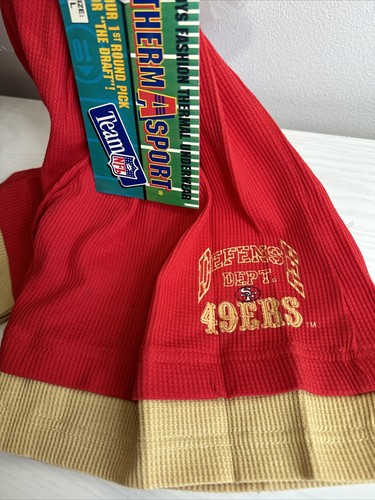 Vintage Team NFL San Francisco 49ers Thermasport Shorts Thermal Underwear Boys L - Picture 8 of 11