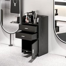 Rolling Hair Styling Station Barber Cabinet Beauty Dest Salon Spa Equipment