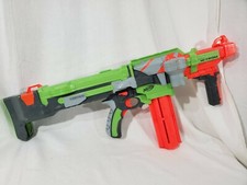 Nerf Vortex Nitron Green Motorized Shooter Blaster with Magazine Tested