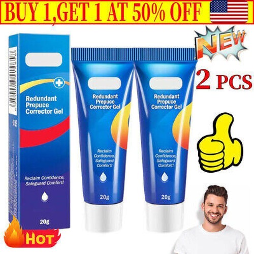 2PCS Prepuce Corrector Gel, Professional Redundant Prepuce Corrector Gel For Men