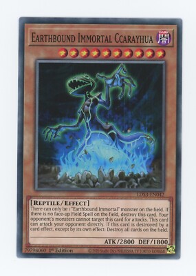 Yugioh Earthbound Immortal Ccarayhua LDS3-DE042 Common 1st NM x3 Play Set