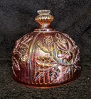 Imperial Carnival Luster Rose Marigold - Domed Lid for Butter Dish 1940's — photo 2