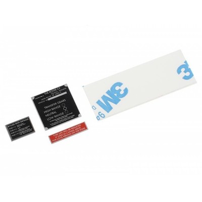 Boom Racing BRX02 88 Stainless Steel Chassis ID Plate Set for Land Rover Series