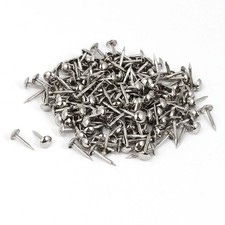 Home Furniture 6mm x 14mm Upholstery Thumb Tack Nail Push Pin Silver 200pcs