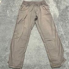 Prana Pants Mens Medium Zander Pull On Gray Straight