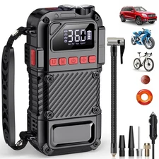 Tire Inflator Portable Air Compressor - 20000mAh Portable Air Pump, 150 PSI T...