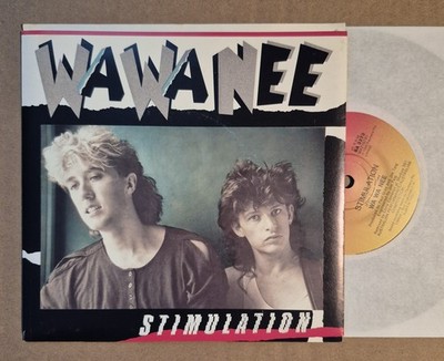 Wa Wa Nee ''Stimulation'' b/w ''Headlines'' 7''45 CBS BA3373 Australia Promo PS 1985