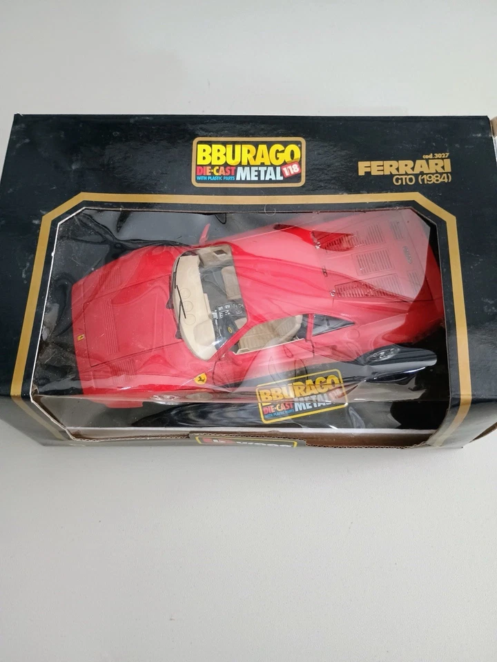 Burago 1984 红色法拉利 GTO 1/18 压铸模型 3027 — 第 2/4 张图片