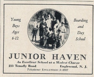 Magazine Ad - 1930 - Junior Haven school for boys - Englewood, NJ