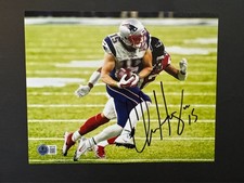 Chris Hogan Hot! autographed signed Patriots Brady 8x10 photo Beckett BAS coa
