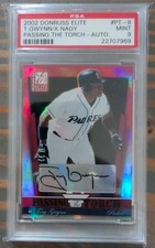 Tony Gwynn 2002 Donruss Elite Passing the Torch 19/50 Auto SSP Jersey # Match