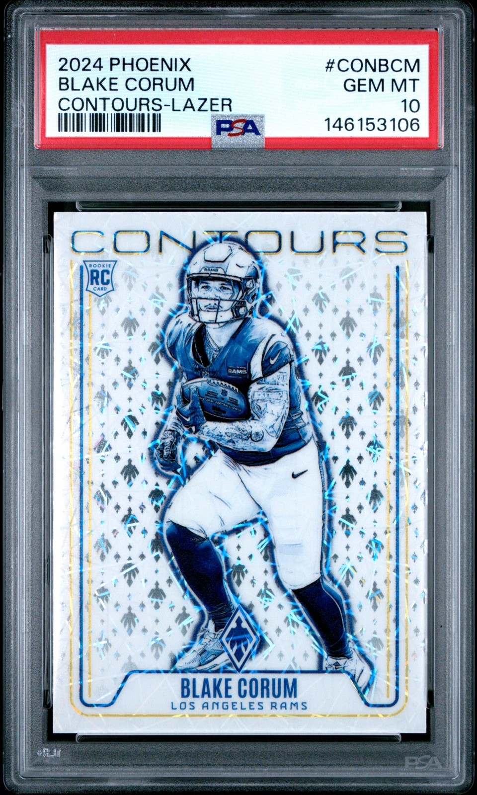 Blake Corum Panini Phoenix Contours #CONBCM Lazer