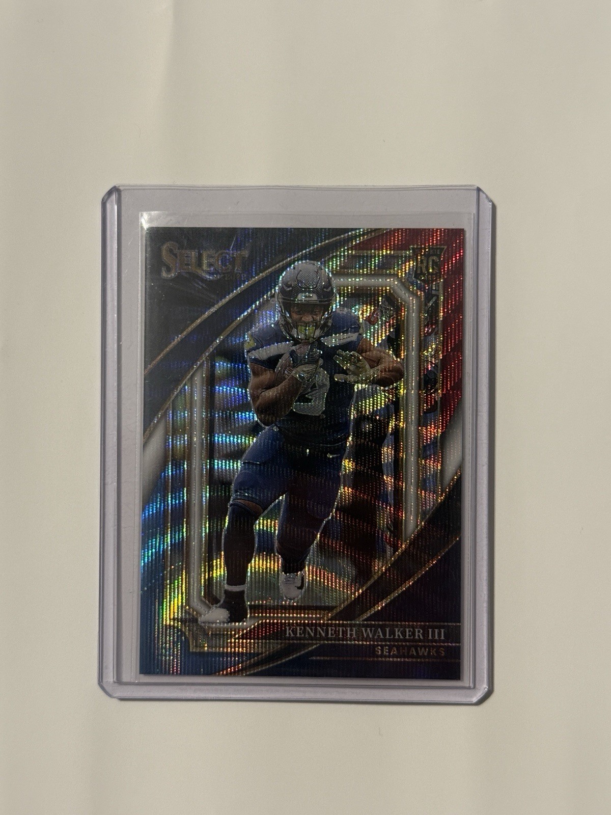 2022 Panini Select Kenneth Walker III Tri-Color Prizm /149 (Rookie) #388