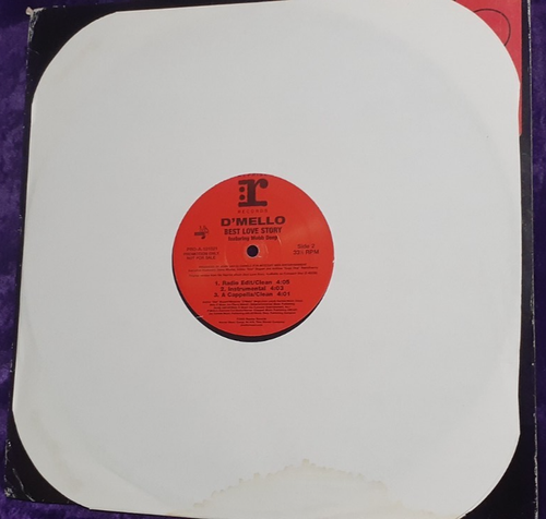D'Mello Best Love Story Vinyl Record Single - Picture 3 of 6