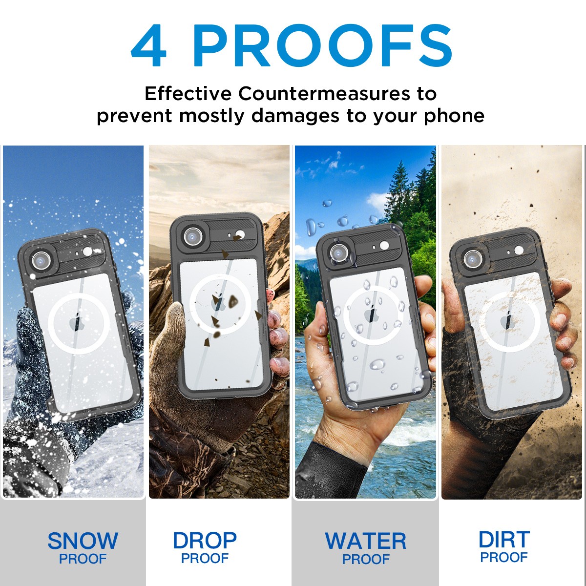 Waterproof Case For iPhone Air MagSafe Shockproof Underwaer Full Body Cover