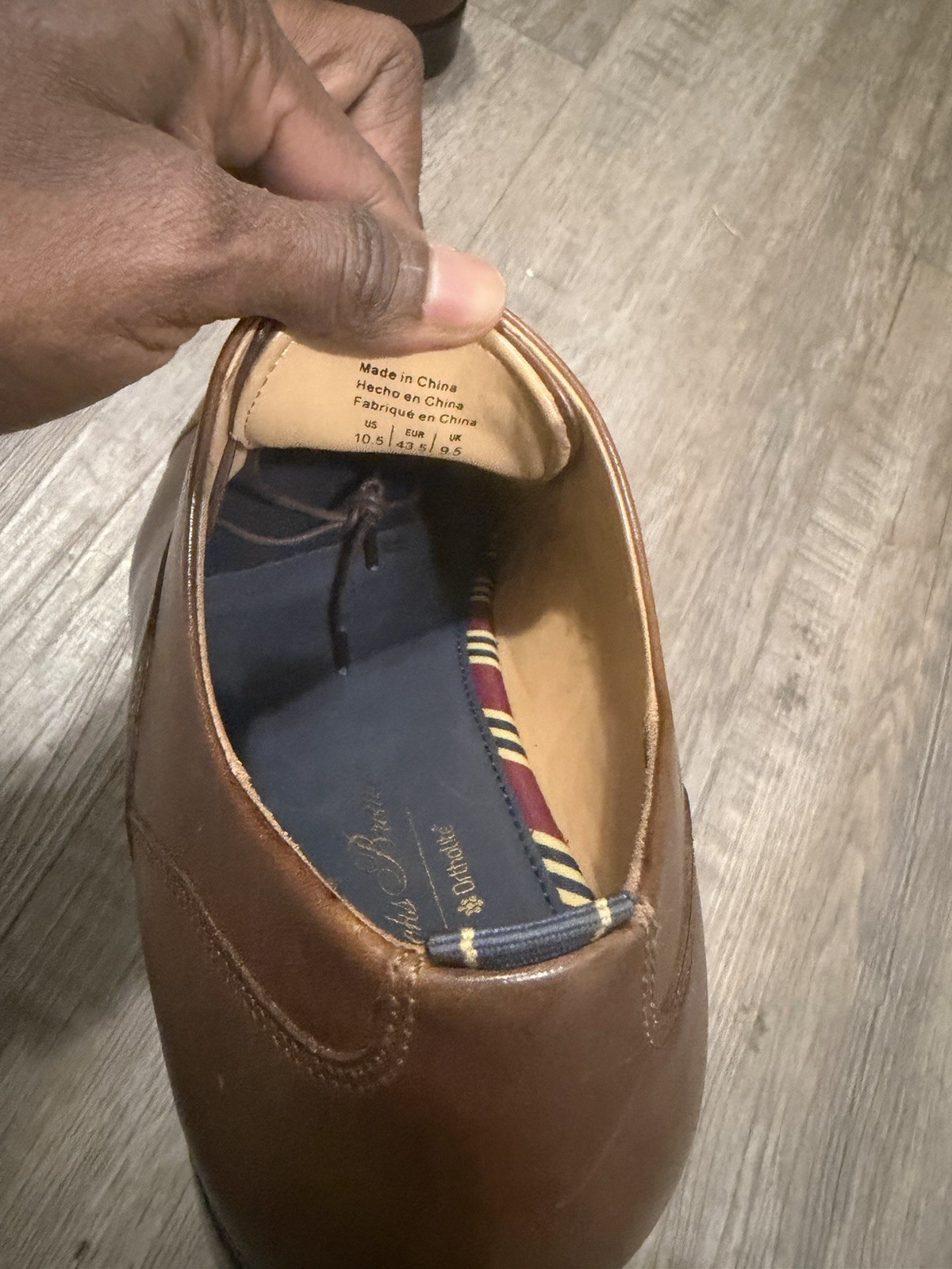 Brooks Brothers Men Dress Shoes Cassel Cap Toe Oxford Brown Leather Sz10.5 thumbnail 5