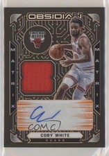 2020-21 Obsidian Matrix Material Electric Etch Orange /25 Coby White Auto 0gq0