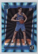 2021-22 Panini Donruss Rated Rookie Holo Teal Laser Josh Giddey #202 oh4