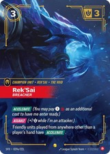 Rek'Sai - Breacher (Alternate Art) (029a/221) - Spiritforged Foil (Riftbound TCG — live eBay listing