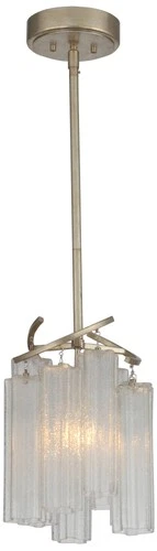 Maxim Victoria 10 3/4" Wide Golden Silver Modern Glass Mini Pendant - Picture 2 of 5