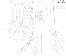 She-Ra Princess of Power Animation Production Pencil Background 1980s 016