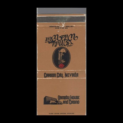 Matchbook Cover - Nevada Ormsby House & Casino  Carson City, NV