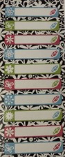 FLORAL LABEL Stickers 10pc Journaling Butterflies Scrapbooking Card Making