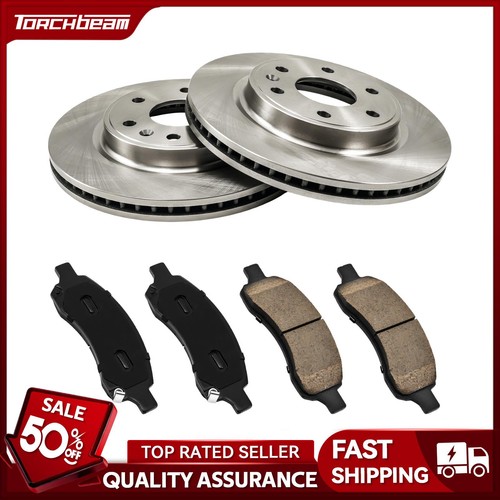 Front Brake Discs and Pads Kit for 2009-2017 Chevrolet Traverse Ceramic 55150