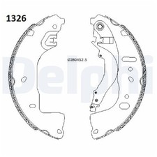 Delphi Bremsbackensatz hinten 1EA698525B 1EA698525D 1EA698525H 22386477