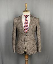 MINT! Tagliatore Men's Brown Wool Structured Blazer Sportcoat Jacket Size 46/R