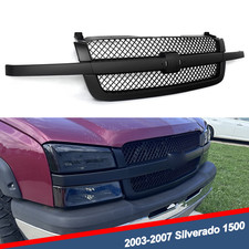 Matte Black Grille For 2003-2007 Chevrolet Silverado 1500 2500 3500 Hd 19168629 Matte Black Grille For 2003-2007 Chevrolet Silverado 1500 2500 3500 Hd 19168629