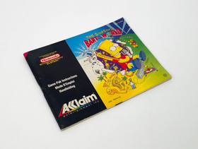 The Simpsons Bart Vs The World Nintendo NES Instruction Booklet Manual FRA