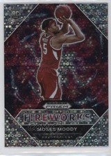 2021-22 Panini Prizm Draft Picks Fireworks Circles Prizm Moses Moody #9 3wu