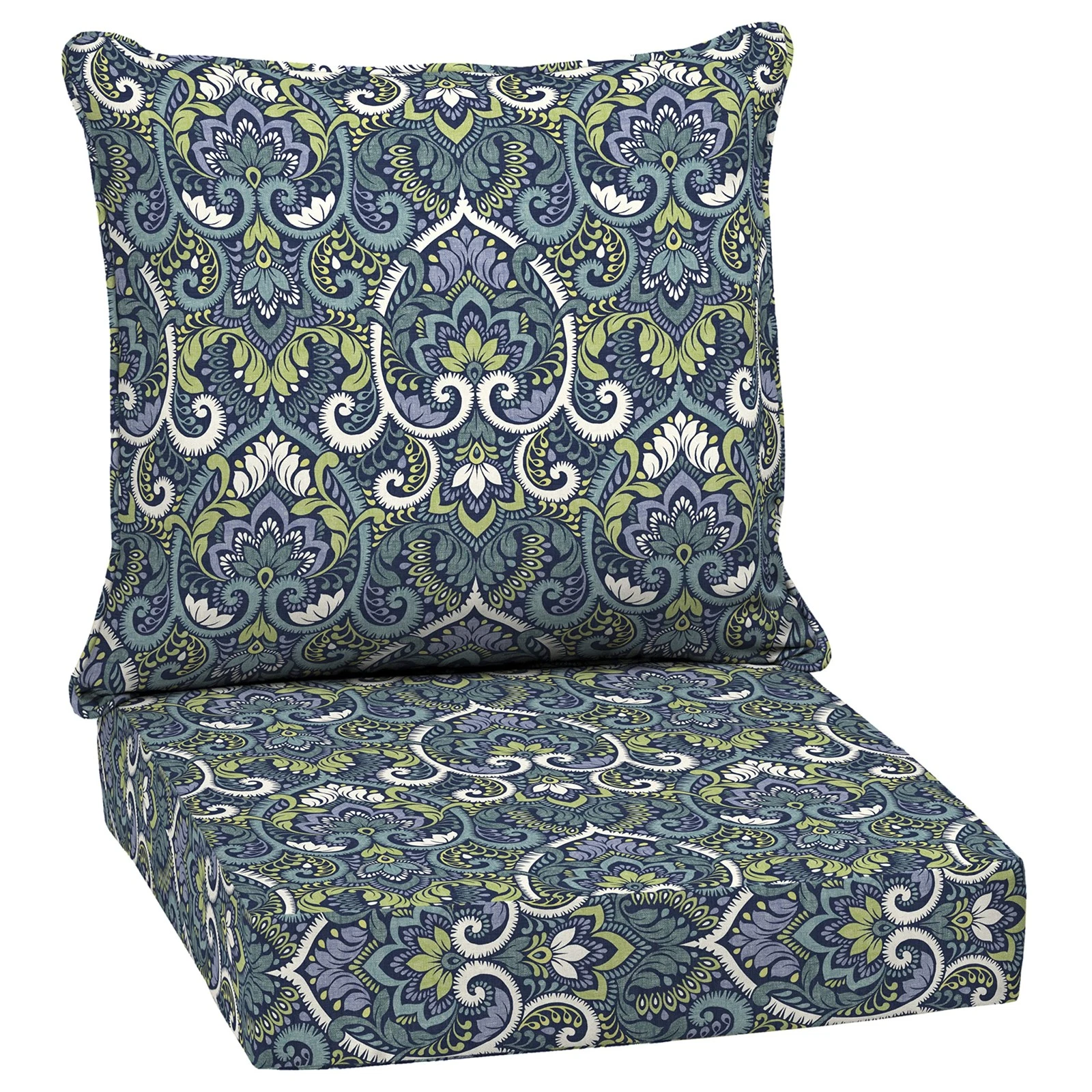 Arden Outdoor Deep Seat Cushion Set, 24 in x 24 in, Weather-Proof, Rain-Proof...