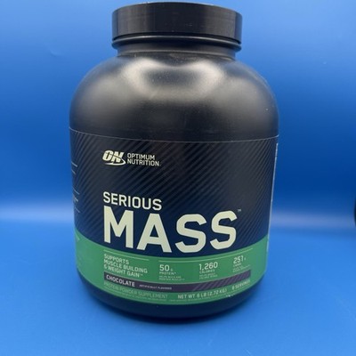 Optimum Nutrition Serious Mass, Weight Gainer Protein Powder, Chocolate 6 lbs