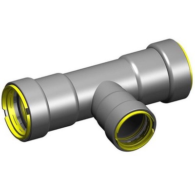 PPG 54812 for PlumbMaster Tee - Reducing Outlet, Gas, Hnbr, 411Rg, Pxpxp, 1-