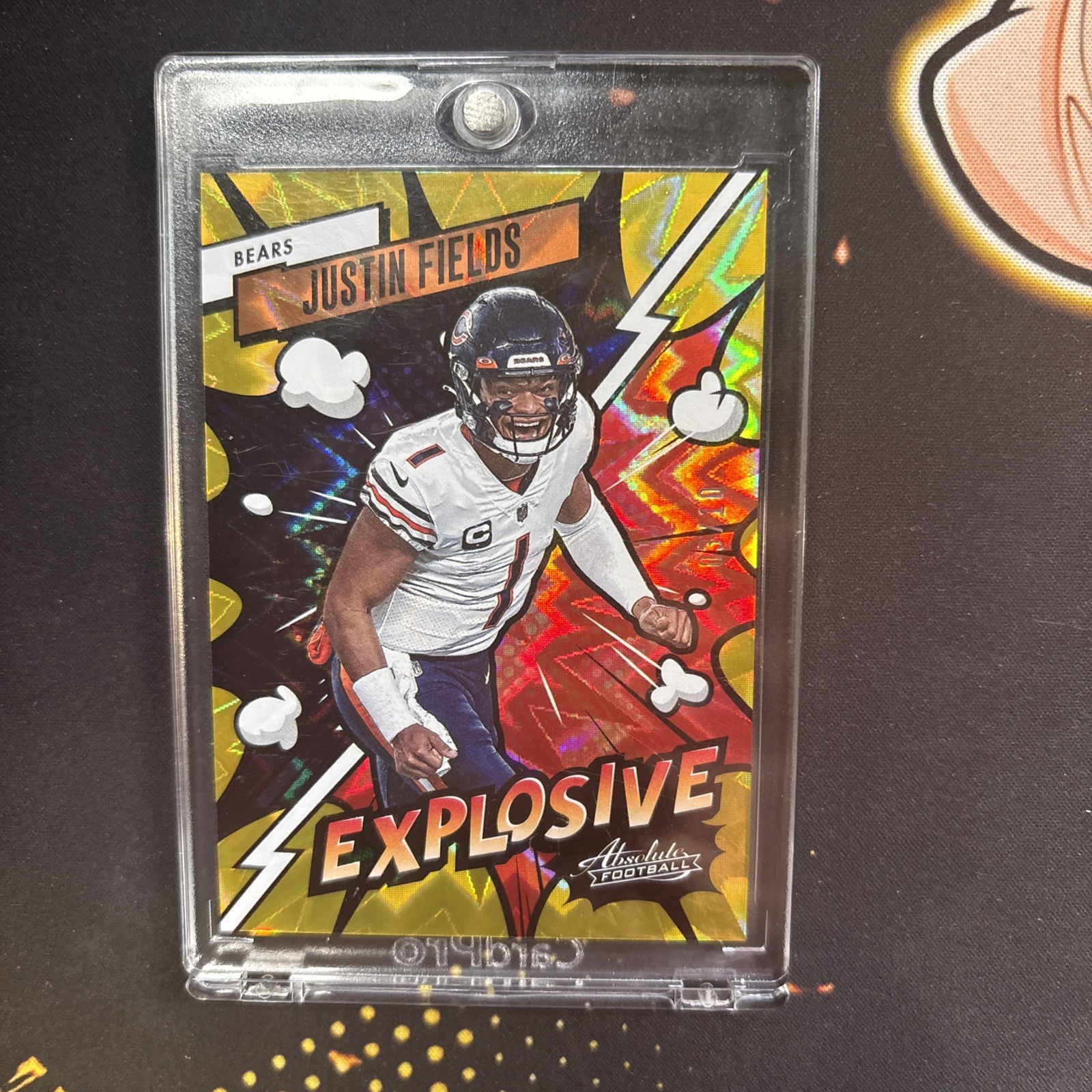 2023 ABSOLUTE JUSTIN FIELDS EXPLOSIVE GOLD /10 CASE HIT SSP CHICAGO BEARS