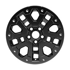 Reconditioned Machined and Painted Gloss Black Aluminum Wheel 18 x 8