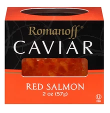 Romanoff Caviar Red Salmon, 2 Ounce Jar (5 pack) Exp. 01/2027