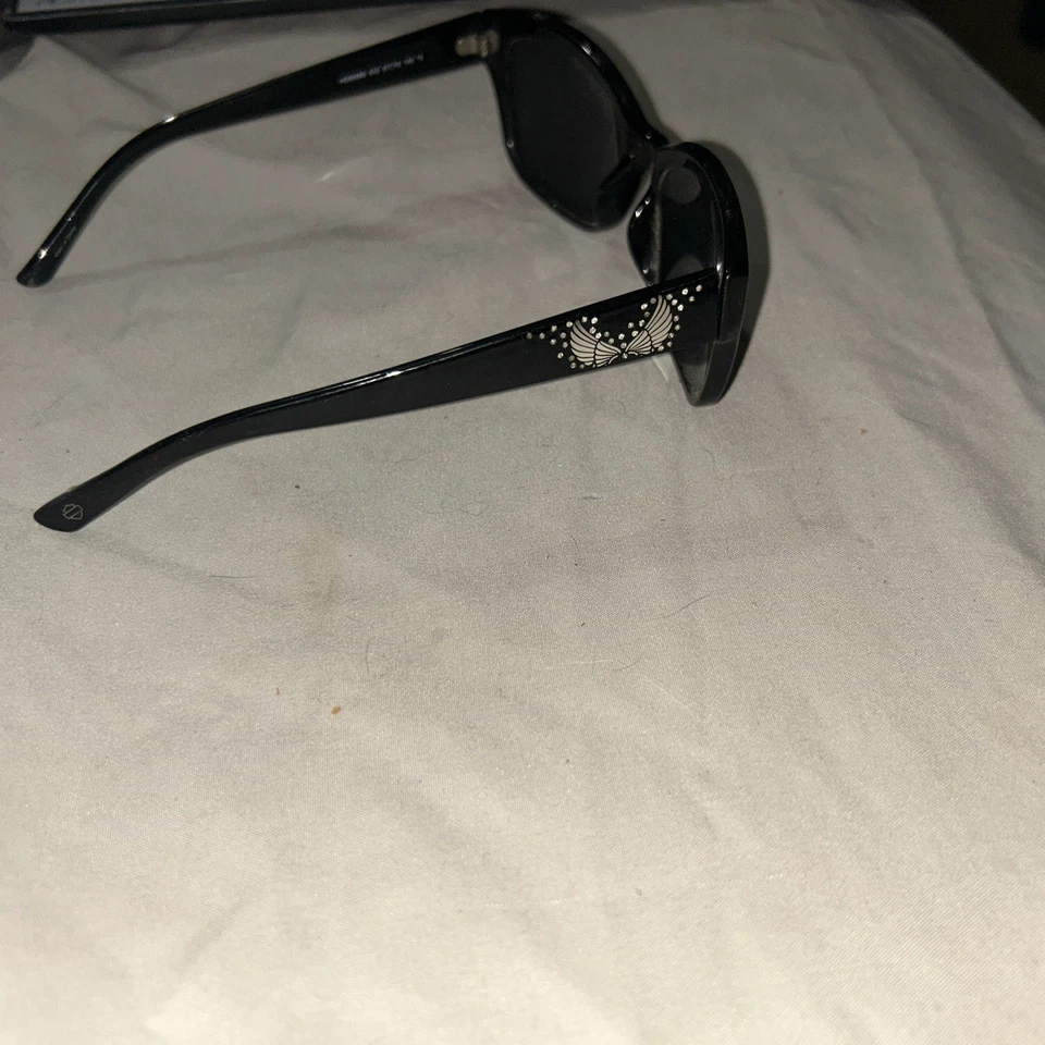 Gafas de sol Harley Davidson para mujer con joyas, negras, Foto 3 de 4