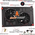 4 Row Radiator Shroud Fan For 1973-1987 Chevy C/K C10 C20 C30 K10 K20 GMC C1500