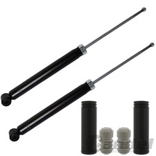 2x STOSSDÄMPFER+PROTECTION KIT HINTEN passend für BMW 3er E36 E46 CABRIO+COUPE
