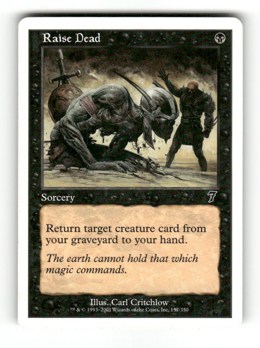 Raise Dead 157 Common 7th Edition Magic: The Gathering Near Mint