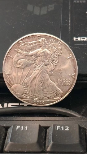 U.S. Mint American Eagle 2020 1 oz Silver .999 Bullion Coin Uncertified Ungraded