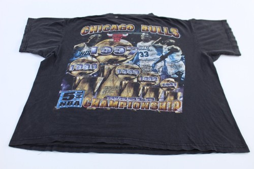 Camiseta de rap del Campeonato Mundial de Baloncesto Chicago Bulls 1997 - Imagen 2 de 4