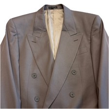 Yves Saint Laurent Men s Pastel Olive Green Double Breasted Blazer Jacket 40R