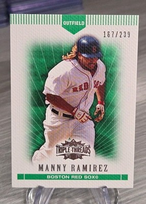 Manny Ramirez 2007 Topps Triple Threads Emerald /239 #108 Boston Red Sox