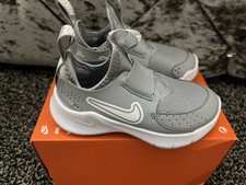 NIKE FLEX RUNNER 3 (PS) GREY & WHITE INFANT TRAINERS SIZE 8.5 FN1449 001 