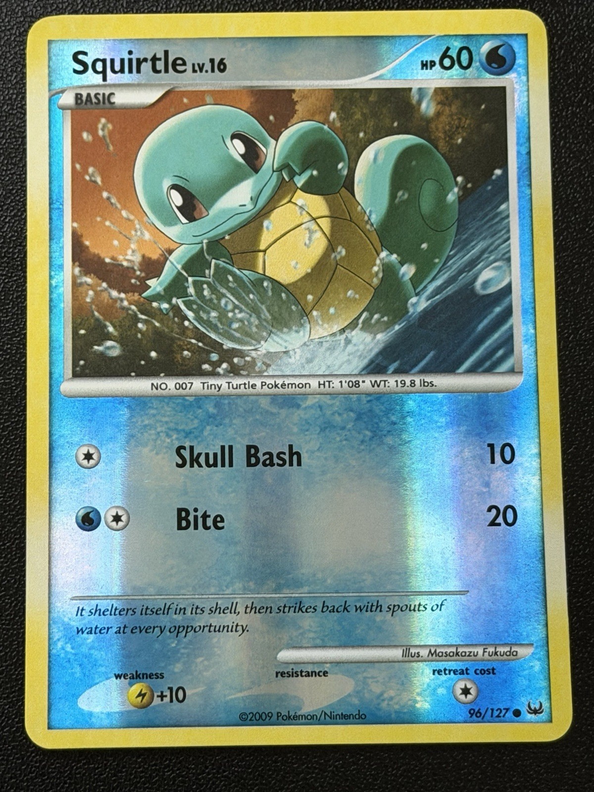 Pokemon Squirtle 96/127 Platinum Reverse Holo LP