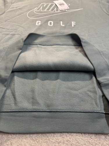 Nike Golf Spell Out Lounge Fleece Pullover Crewneck Size XL Sage Green - Picture 6 of 10
